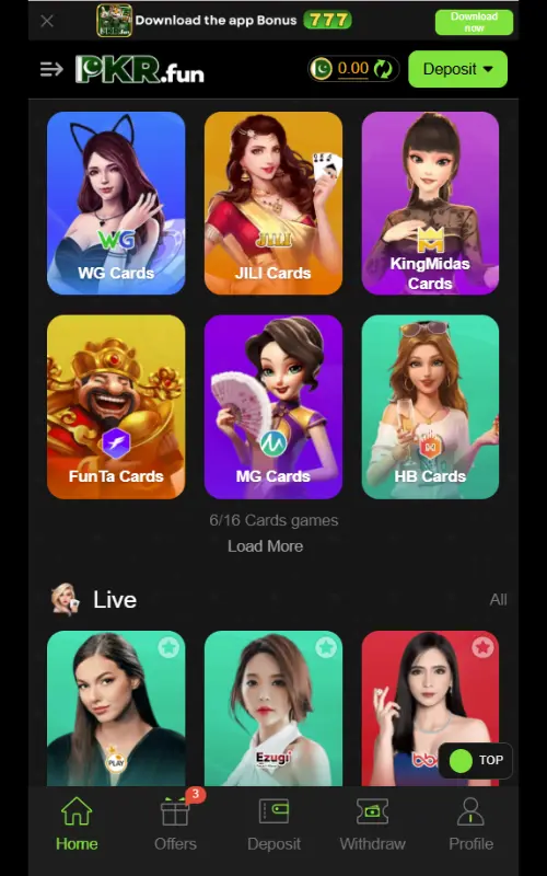 PKRFUN 7 Game