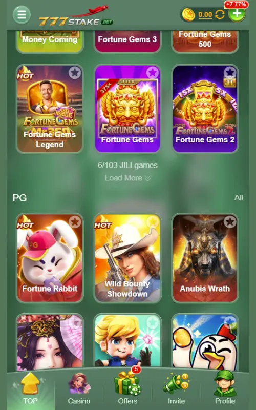 777stake Game