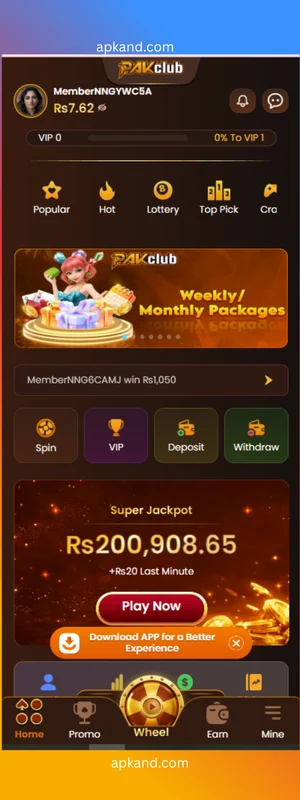 Pak Club Game