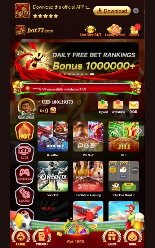 HOT77 Game APK Download 2026